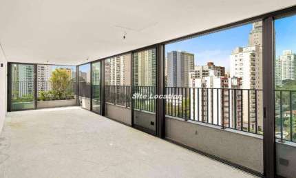112036 cobertura duplex - living e área gourmet no piso superior