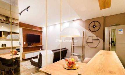 107526 Apartamento incrível, totalmente decorado moderno e mobiliado.