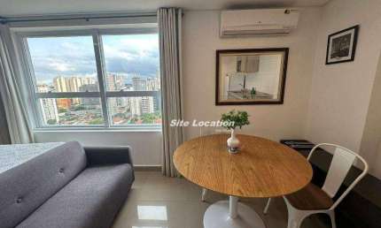 115765 Apartamento com 1 dormitório para alugar, 27 m² por R$ 4.600/mês - Brooklin - São Paulo/SP