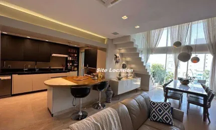 111404-111405 Belíssimo Duplex Mobiliado e Decorado em condomínio com Lazer Completo