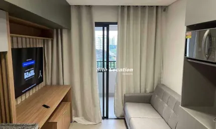 117103 Apartamento com 1 dormitório para alugar, 31 m² por R$ 4.300/mês - Moema - São Paulo/SP