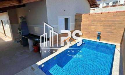 Casa com 2 dormitórios à venda por R$ 409.000 - Mongaguá/SP
