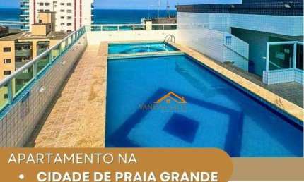 Apartamento com 2 dormitórios à venda, 68 m² por R$ 500.000 - Praia Grande/SP