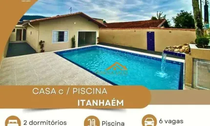 Casa com 2 dormitórios em Itanhaém/SP - 90 m² por R$ 399.900