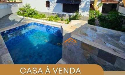 Casa com 3 dormitórios à venda, 132 m² por R$ 449.900 - Mongaguá/SP - Próximo a Plataforma de Pesca