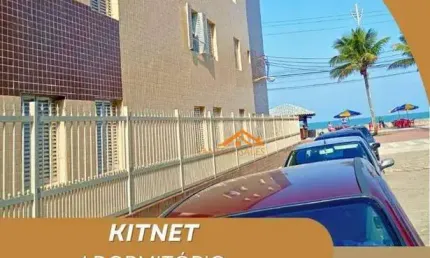 Kitnet - pé na areia - 1 dormitório, por r$ 150.000 - centro - mongaguá/sp