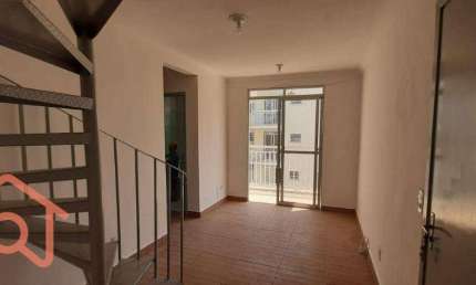 Apartamento Duplex com 2 dormitórios à venda, 100 m² por R$ 350.000,00 - Companhia Fazenda Belém - Franco da Rocha/SP