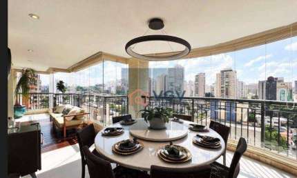 Apartamento com 4 dormitórios à venda, 244 m² por R$ 3.700.000,00 - Parque Santa Cecília - São Paulo/SP