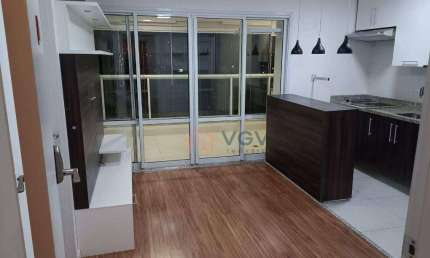 Apartamento com 1 dormitório, 43 m² - venda por R$ 560.000,00 ou aluguel por R$ 3.860,00/mês - Campo Belo - São Paulo/SP