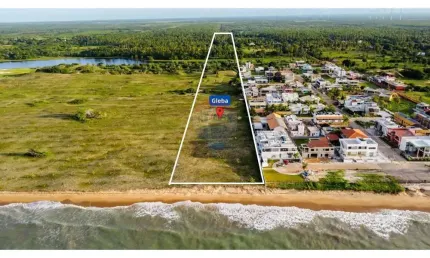Terreno a beira mar com 40.690 m² em São Miguel do Gostoso
