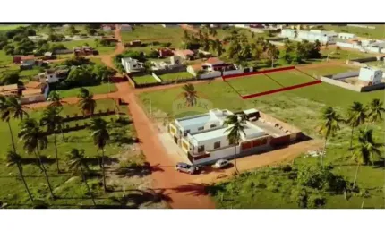 Terreno plano Escriturado de 887 m² no Centro de São Miguel do Gostoso