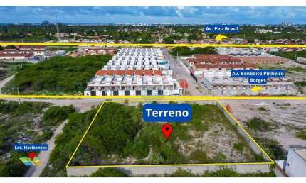 Terreno Amplo e Murado de 1.600m² à Venda em Bela Parnamirim, RN