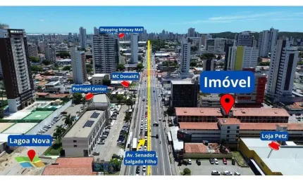 Vendo excelente flat no condomínio residence, paralelo a salgado filho, natal.