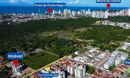 Apartamentos novos para venda em Ponta Negra no Condomínio Juracy de Freitas
