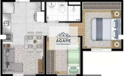 Excelente Apartamento 2 Dormitórios Horto do Ype - São Paulo