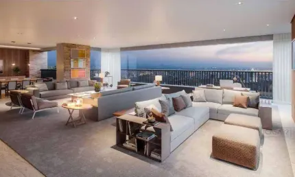 Apartamento com 5 suítes à venda, 505 m² por r$ 4.600.000 - jardim aquarius - são josé dos campos/sp