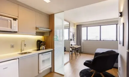 Apartamento com 1 quarto à venda na Avenida Silva Jardim, 2424, Batel, Curitiba por R$ 530.000
