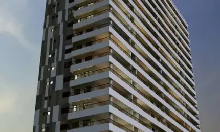Apartamento com 3 dormitórios e 3 vagas - 50m do mar, lazer completo