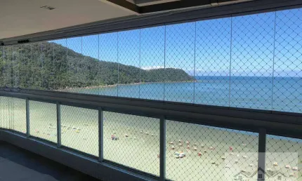 Luxuoso apartamento de 4 suites frenta mar canto do forte praia grande