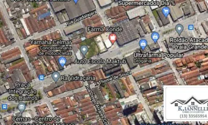 Terreno comercial à venda em Guilhermina, Praia Grande 