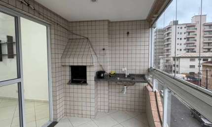 Apartamento 2 Dormitórios 1 Suíte Tupi Praia Grande SP 400 mts da Orla .