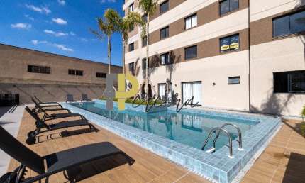 Apartamento para investidores, Studio Garden, bairro Novo Mundo, 31m²