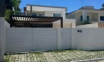 Casa em condomínio fechado com 4 quartos à venda na rua priscila b dutra, buraquinho, lauro de freitas por r$ 1.750.000