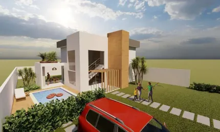 Casa em condomínio fechado com 4 quartos à venda na rua sucupira, alphaville (abrantes), camaçari, 197 m2 por r$ 1.500.000