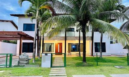 Casa em condomínio fechado com 5 quartos para alugar na Praia de Busca Vida, Camaçari , 500 m2 por R$ 23.800