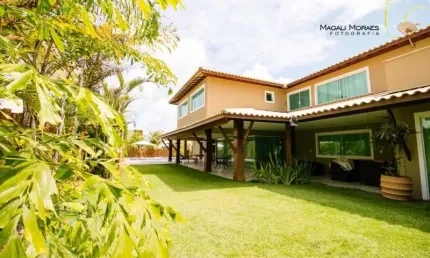 Casa em condomínio fechado com 5 quartos à venda na 1ª travessa agulhão, guarajuba, camaçari, 400 m2 por r$ 5.300.000