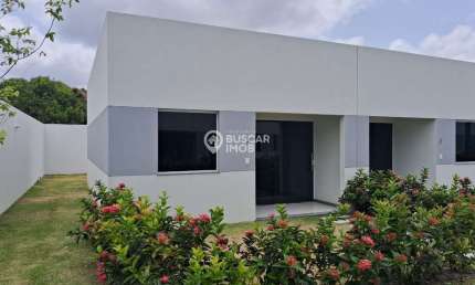 Casa em condomínio fechado com 3 quartos à venda em Malícia (Abrantes), Camaçari  por R$ 420.000