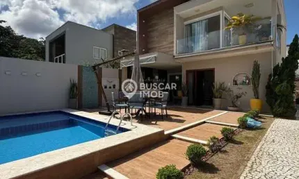 Casa em condomínio fechado com 4 quartos à venda na rua rio das graças, recreio ipitanga, lauro de freitas, 226 m2 por r$ 1.280.000