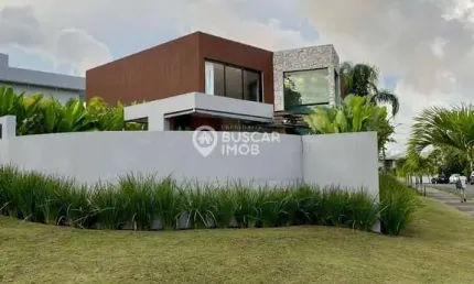 Casa em condomínio fechado com 4 quartos à venda na rodovia rodovia ba-099  estrada do côco, alphaville (abrantes), camaçari, 340 m2 por r$ 2.500.000