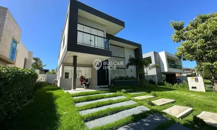 Casa em condomínio fechado com 4 quartos à venda na rodovia rodovia ba-099  estrada do côco, alphaville (abrantes), camaçari, 340 m2 por r$ 2.290.000
