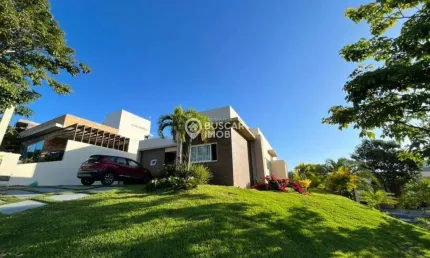 Casa em condomínio fechado com 4 quartos à venda na rodovia ba-099 - estrada do côco, alphaville (abrantes), camaçari, 205 m2 por r$ 1.550.000
