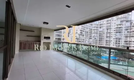 Apartamento com 4 quartos para alugar na avenida das acácias da península, barra da tijuca, rio de janeiro, 179 m2 por r$ 14.000
