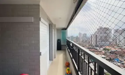 Apartamento sofisticado na guilhermina – vista mar e design todeschini