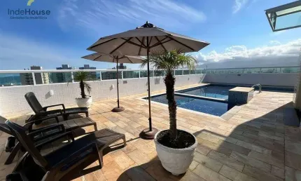 Apartamento 2 dorms, área gourmet, lazer completo e 86m² na tupi, praia grande