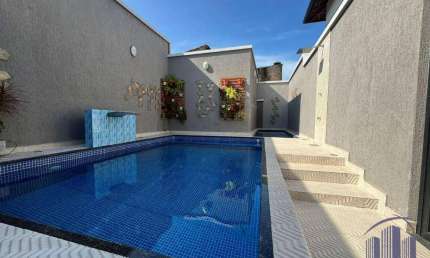 Casa com 2 dormitórios à venda, 54 m² por R$ 330.000,00 - Maracanã - Praia Grande/SP