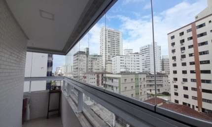 Apartamento com 1 dormitório para alugar, 46 m² por R$ 2.500,00/mês - Vila Guilhermina - Praia Grande/SP