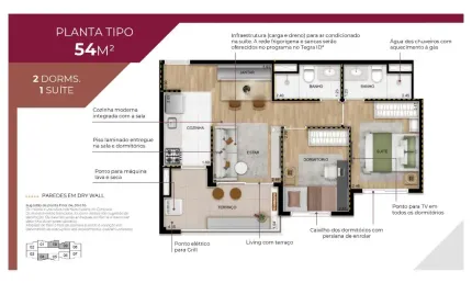 Apartamento com 2 quartos à venda na Rua Frei Gaspar, 220, Mooca, São Paulo