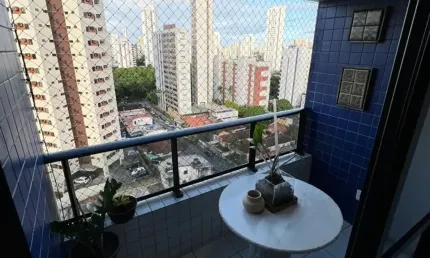 Apartamento para venda possui 84 metros com 3 quartos sendo 1 suíte com 1 vg - na Torre - Recife - PE
