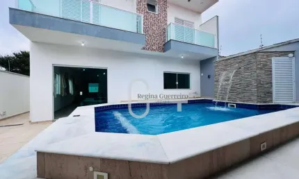 Casa com 4 dormitórios à venda, 270 m² por r$ 930.000,00 - pampas - peruíbe/sp