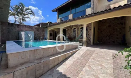 Casa com 3 dormitórios à venda, 210 m² por r$ 450.000,00 - balneário três marias - peruíbe/sp
