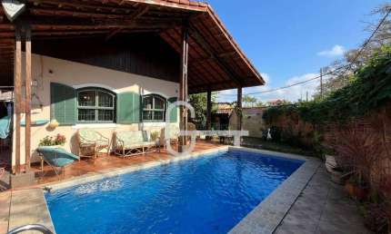 Casa com 3 dormitórios à venda, 166 m² por R$ 480.000,00 - Belmira Novaes - Peruíbe/SP