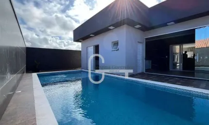 Casa com 3 dormitórios à venda, 146 m² por r$ 790.000,00 - flora rica ii - peruíbe/sp
