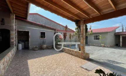 Casa com 3 dormitórios à venda, 113 m² por r$ 450.000,00 - jardim barra de jangada - peruíbe/sp