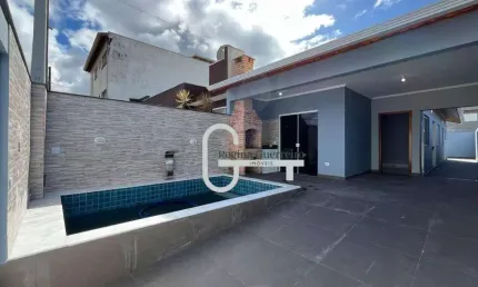 Casa com 2 dormitórios à venda, 82 m² por r$ 455.000,00 - flora rica ii - peruíbe/sp