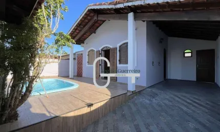 Casa com 3 dormitórios à venda, 117 m² por r$ 532.000,00 - parque balneário oásis - peruíbe/sp