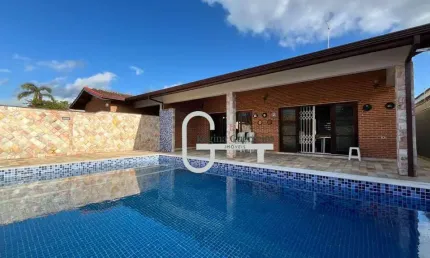 Casa com 3 dormitórios à venda, 252 m² por r$ 830.000,00 - parque balneário oásis - peruíbe/sp